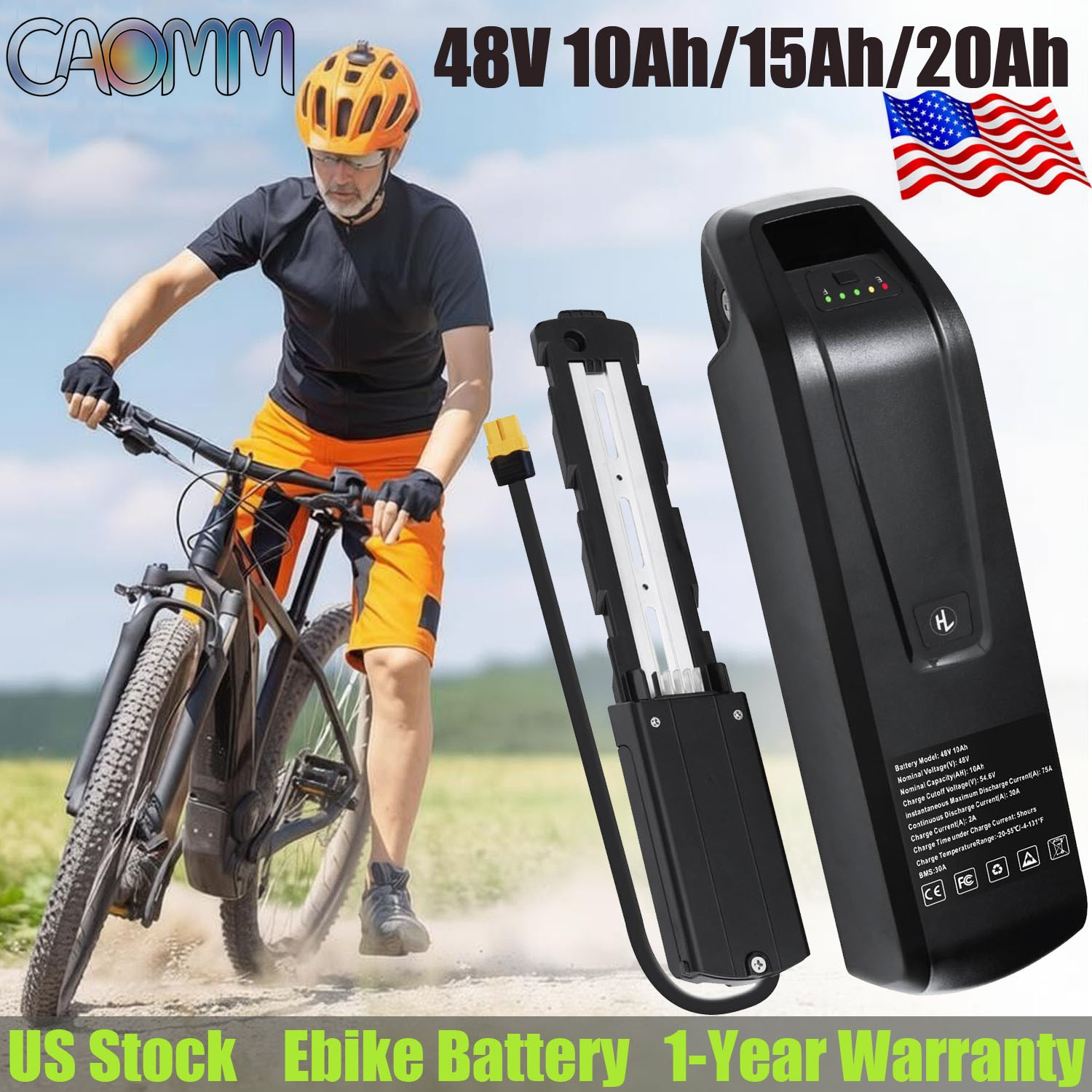Ebike Battery 48V 20Ah Hailong - Hailong 48V lithiumbatterijpakket voor elektrische fietsen,