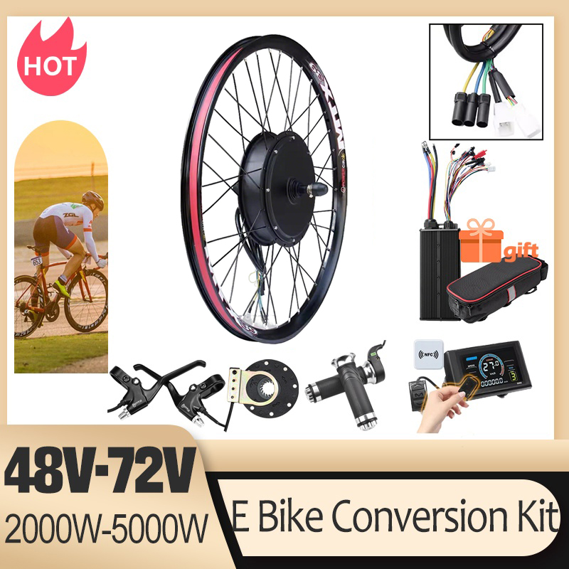 72V 5000W Hub Motor Kit - 72V 5000W E-bike conversiekit borstelloze tandloze