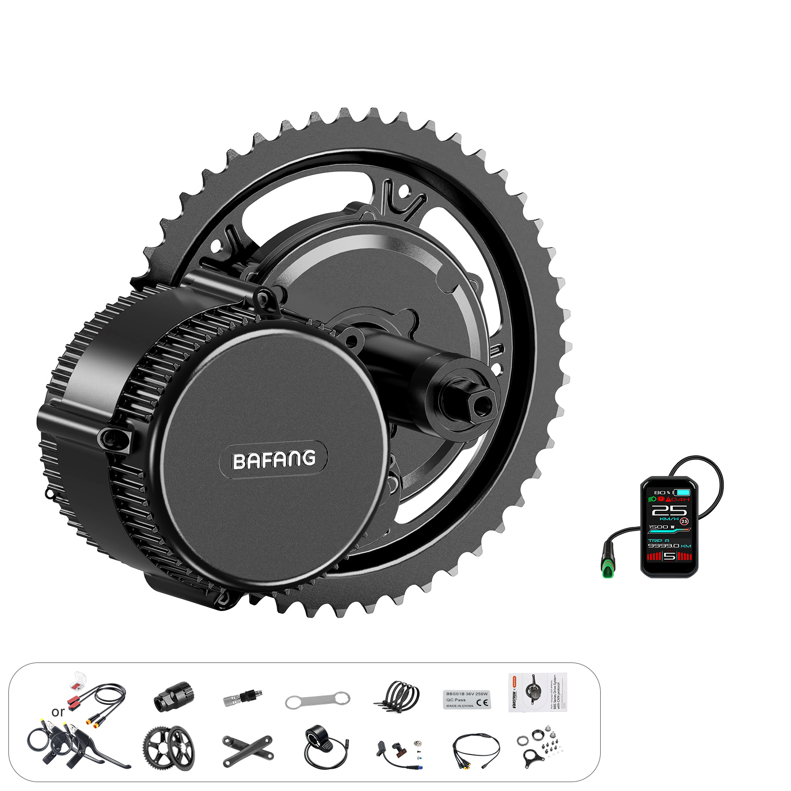 Bafang 750W 48V middenmotorset - Bafang Bbs02B 48V 750W Mid Drive Kit recensie en prijs