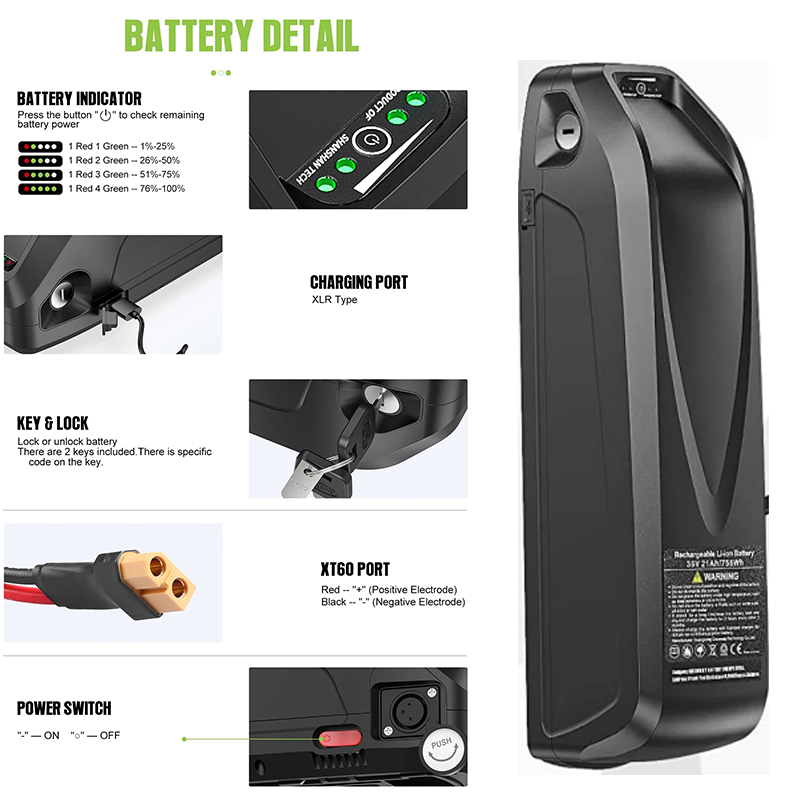 36V 48V 52V Hailong 60V 72V e- - Ebike Battery 48V 20Ah Hailong recensie en prijs